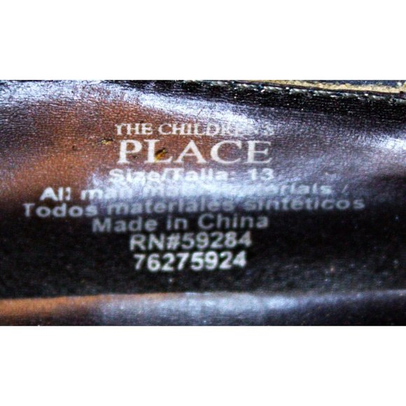 New in Box The Children's Place Navy Luna Stone Ballet Girls Shoes Flats Gems - Picture 12 of 16